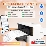 GROZZIIE Dot Matrix Printer 241mm Carbon Copy Invoice Printer for Delivery Order Waybill Office