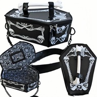 Black Gothic Style Pain Bag Gothic Bag Pengshang Messenger Bag Messenger Bag Horror Dark Portable On