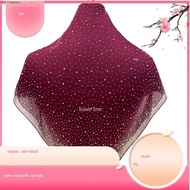 Tudung Full Keliling Diamond Manik Tabur [ Premium Datin Mutiara ] Bawal Cotton Batu Manik Tabur Pen