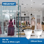 Megaman 5W/7W 240V MR16(Gu5.3)/Gu10 Dimmable/Non Dimmable LED Bulb Spotlight
