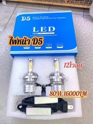 ไฟหน้า LED D5  80W 16000lm 12โวลต์