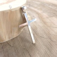 堅定 - 純銀十字架項鍊