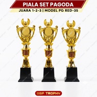 PG RED-35 Pagoda Cup Set 1st-2nd-3rd Place