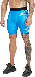 Men's Compression Shorts for MMA BJJ Wrestling Boxing Baselayer Short Trousers Tights Beast Layer