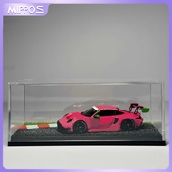 Mippos 1/64 Model Car Display Case Diorama Racetrack Scene Storage Organizer