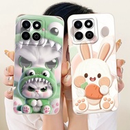 For Honor X7c ALT-LX2 Phone Case With Cute Cartoon Cat Rabbit Pattern Lens Protective HonorX7c X 7C 