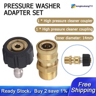 Pressure Washer Adapter Set M22 To 1/4 Inch Quick Connect Kit M22 14Mm To 1/4 Inch Quick Connect Kit