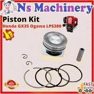 Honda GX35 Piston Kit Ogawa LPS380 Hozugawa Brush Cutter Mesin Rumput Gx35 Brush Cutter Piston Set S