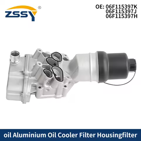 Upgrade Aluminium Oil Cooler Filter House 06F115397K 06F115397J 06F115397H For VW Jetta GTI Golf R P