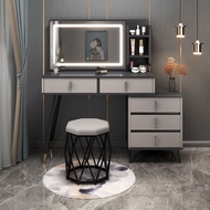 【SG Sellers】Home Bedroom Makeup Table  With Mirror Led Light Storage Cabinet Vanity Table with Dressing Mirror &amp; Chair Modern Modern Make Up Table