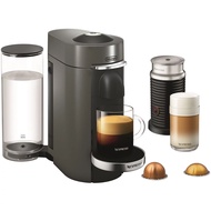 โดย De'longhi Vertuoplus เครื่องชงกาแฟดีลักซ์และเอสเพรสโซ่แบบเสิร์ฟเดี่ยวทำจากไทเทเนียมและเครื่องตีฟองนม Aeroccino สีดำ