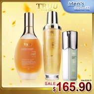 TRUU Men's Set - 76 Probiotics Cleanser + Gold Brightening Bubble Mask + 99 Oil Control Cream blackh