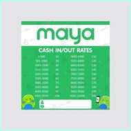 ⊘ ▭ Gcash Maya Rate Tarpaulin with 4 eyelets