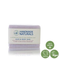 HANDMADE NATURALS - 初榨乳木果油 - 頭髮和身體手工香皂 (含依蘭依蘭和玫瑰天竺葵) 100g