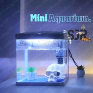SOBO Mini Aquarium Fish Tank T-240F T-290F T-820F Set Pump Filter LED Light CYA Mini Bare Ultra Whit