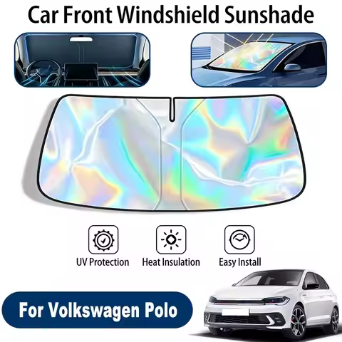 Car Windshield Sun Shade UV Reflective Sun Visor Protection Cover For Volkswagen Polo 9N 6R 6C AW 20