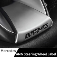 Mercedes-Benz AMG Steering Wheel Logo C-class E-class E300L Modified AMG Logo Car Sticker Interior T