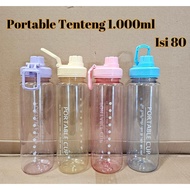 1000Ml Portable Cup Bottle 1L Portable Plastic Cup Bottle 1 Liter Drinking Bottle Portable Bottle Ch