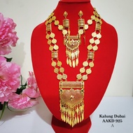 Kalung Pengantin India / Kalung Dubai / Kalung sultan India Relika mas set Anting AAKD925