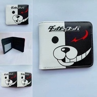 Monokuma Kids Coin Purse Boys Girls Wallet Men's and Women's Short Zipper Wallet Student Anime PU Leather Wallet