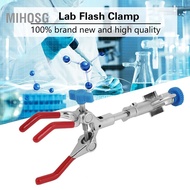 mihosg Lab Three Prong Flask Clamp Sturdy Metal Holder for Desk
