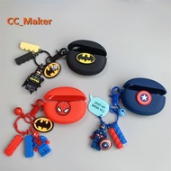 OPPO Enco X2 Case Creative Lego Keychain Pendant Cartoon OPPO Enco Lanyard OPPO Enco Air2 Headphone 