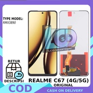 LCD TOUCHSCREEN REALME C67 (4G/ 5G) ORIGINAL FULLSET WARRANTY FREE GLUE/ SCREWDRIVER
