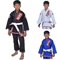 Kids Jiu Jitsu Gi Ultra Light Fabric Youth BJJ Gi with Free White Belt Included