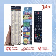 ORIGINAL REMOTE TV UNIVERSAL JOKER PREMIO TV-52 ULTRA YP 2024 10 LED LCD TV TABUNG DIGITAL RECEIVER
