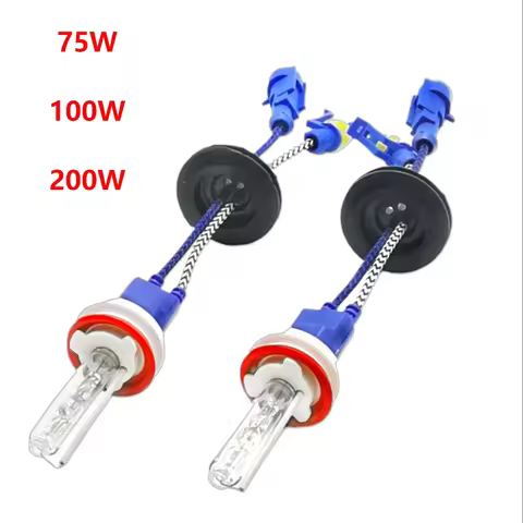 45%off Ceramic 75W 100W 200W H1 H3 H7 H8 H9 H11 880 d2h Xenon Globes 8500LM HB3 HB4 Premium Bulbs 12