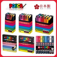 Uni Posca Paint Marker Pen PC-1M PC-3M PC-5M PC-8K For School Office Stationery Direct From Japan