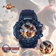 Jam Tangan Anak Cowok Sport Karakter Lucu Flash S02 Terbaru FREE Baterai Cadangan