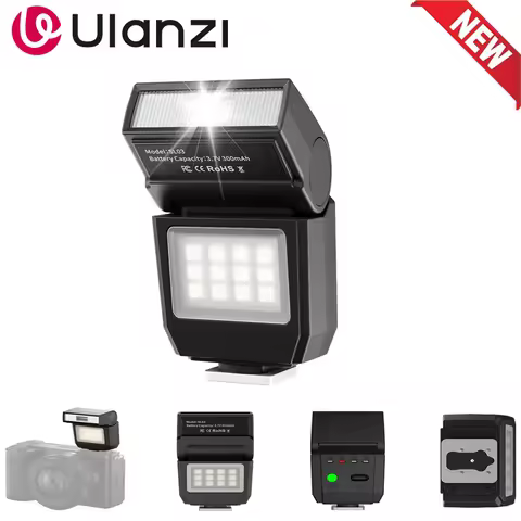 Ulanzi SL03 Speedlite Mini Camera Flash for Canon R5 Fuji X-T30 X-T5 Sony ZV-E10 Nikon Panasonic Oly