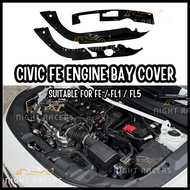HONDA CIVIC FE 2022+ ENGINE BAY COVER FL1 FL5 DUST COVER / ENGINE COVER PNP ABS QUALIT ANTI DUST COV
