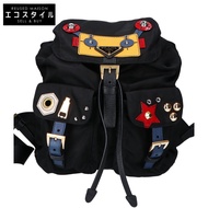 Prada 1BZ677 測試尼龍機器人圖案背包 [二手]