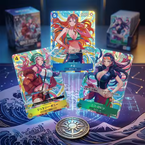 Anime Proxy OPCG Collection Card Nami Robin Bonny P-111 P-112 P-113 Heroines Edition 3 Card Game Jap