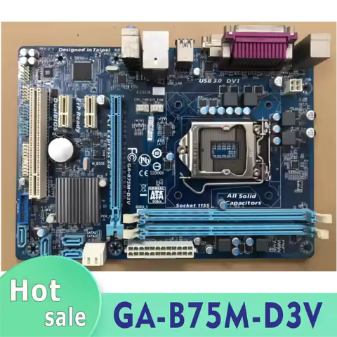 GA-B75M-D3V Original motherboard LGA 1155 DDR3 16G B75 B75M D3V Desktop motherboard DVI VGA DDR3 100