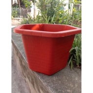 Hexagonal plastic plant pots FA350, FA380, FA450, FA480 brick red, all sizes, beautiful products