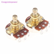 Coa 1Pcs Guitar Potentiometer Pot Low Torque And Low Noise Smooth Feel Brass Shaft A500K A250K B250K
