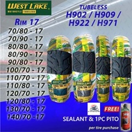 MC MOTORCYCLE PARTS WESTLAKE Motorcycle Tire Tubeless 70/90-17, 80/80-17, 80/90-17 ,100/80-17,120/80