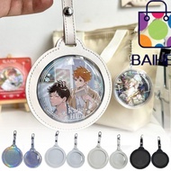 BAIHEE Badge Bag, Multi-Color 58/75mm Badge Display Bag, Round Bag Ornaments PVC Badge Protector