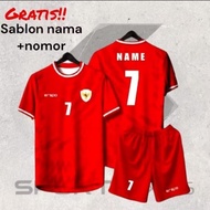 CUSTOM NAME AND BACK NUMBER Indonesian national team Jersey set u-22 U-19 U-20