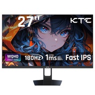 KTC 27インチモニターWQHD (2560x1440) Fast IPS 180Hz 1ms(MPRT) 124%sRGBゲーミングモニター低ブルーライトフリッカーフリーFreeSync & G-