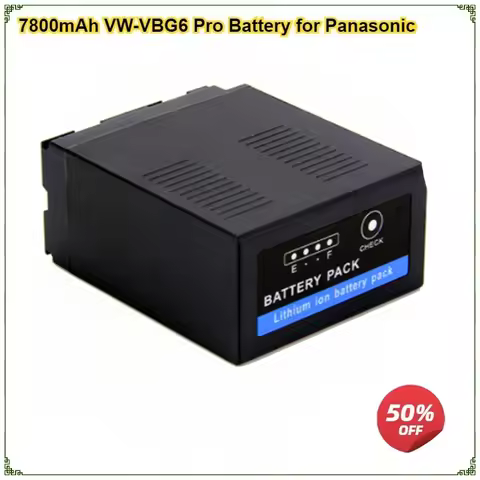 7800mAh VW-VBG6 VWVBG6 VW-VBG6GK Battery for Panasonic AG-AC7 AG-AF100 AG-AF105 AG-AC160 AG-AC130 AG