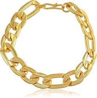 Pure brass Micron 1 Gram Gold real gold look Bracelet for Men Women Fashion jewellery (BLKL7579)
