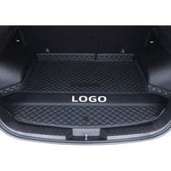 Car Trunk Mat Ford Foucs Edge Farris Trunk Mat 5D 6D Boot Mat Waterproof Trunk Liner Leather Car Mat