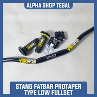 Stang EVO Protaper Low Fullset Raiser CNC Dudukan RBT Tebal 6mm Untuk Honda Yamaha