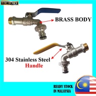 Garden Tap/1/2" Brass Garden Wall Bib Tap And 304 Stainless Steel Handle/Brass garden Tap/Garden Wal