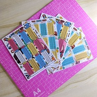 Readystock 🎉Bundle 5 Pcs Kad Sifir Cute Cartoon Colorful Times Table Saiz A6