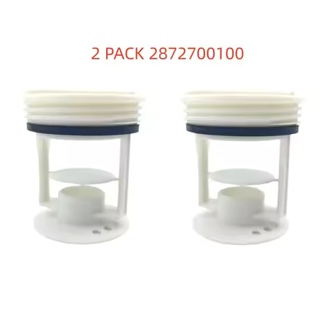 2 Pack 2872700100 Washing Machine Pump Filter Compatible with Beko Blomberg Grundig C00864985, 69341